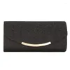 Abendtaschen, elegante Umschlagtasche für Hochzeitsfeier, stilvolle Clutch mit Kette