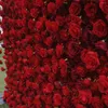 装飾的な花マルチサイズ人工花の壁の赤い絹のバラ結婚式に使用する