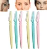 6pcs Eyebrow Knife Women Makeup Facial Tool Eyebrow Lip Razor Trimmer Blade Shaver Knife Beauty Tool Kit9934120