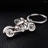 Llaveros 10 unids aleación de zinc motocicleta llavero encanto coche llavero titular llaveros de metal para bolsa llavero joyería creativa regalo J016