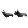 Taktisches Rapid Transition Sights RTS Visier-Set vorne und hinten, passend für 20 mm Picatinny Weaver Rail-Gewehrzubehör