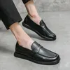 Sapatos casuais masculino clássico vestido de negócios escritório de couro macio e inferior festa de casamento oxfords tamanhos 38-44