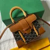 Mini-mode tassen met tophandvat, designertassen van spiegelkwaliteit met houten handvat, luxe handtas, hoogwaardige designertassen, crossbody-portemonnee, leren schoudertassen