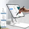 Komunikacja Metal Tablet PC Stojak Składanie Uchwyt biurka rozciągającego z podwójną obsługą iPada Huwai Samsung Xiaoim Pad
