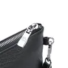 Carteras Bolso de mano para hombre Bolso de cuero de PU negro simple Bolsos pequeños para hombre Dinero para teléfono