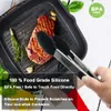 Walfos 22cm 및 30cm 식품 등급 100 실리콘 집게 주방 집게기구 요리 클립 클램프 샐러드 제공 BBQ 도구 240226