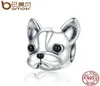 925 Sterling Zilver Trouwe Partners Franse BULLDOG Doggy Animal Kralen fit Vrouwen Bedelarmbanden Puppy Sieraden5698761