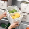 Aufbewahrungsflaschen, Lebensmittel-Snack-Box, Kapazität, geteiltes Serviertablett mit Deckelgriff, Klasse Bpa-frei, Kühlschrank-Organizer, Behälter, tragbar, langlebig