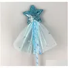 Party Favor Fairy Glitter Zauberstab mit Pailletten Quaste Kinder Mädchen Prinzessin Dress-Up Kostüm Zepter Rollenspiel Geburtstag Urlaub Gif Dhxuw