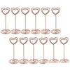 Other Kitchen Tools 12 Pcs Rose Gold Heart Shape P O Holder Stands Table Number Holders Place Card Paper Menu Clips For Weddings Dro Dhd8N