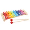 Xylophone en bois pour bébé, instruments de musique pour enfants, jouet 8 touches, coups à la main avec maillets, jouets éducatifs préscolaires, cadeau d'anniversaire pour enfants filles garçons