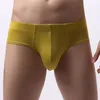 Underbyxor sexiga underkläder män trosor shorts modal trosor man solid andas mid-rise u konvex påse cueca calzoncillo m-xxl