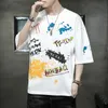 2024 New Summer Men's Loose Fit T-Shirt with Half Sleeves, Short Sleeves, and Long Sleeves - Stylish and Comfortable!"
