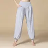 Roupa de verão feminina bloomers modal harem calças casuais moletom cor sólida baggy ginásio yoga jogging calças soltas dança