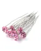 Cała biżuteria mody 200pcs Wedding Bridal Pink Crystal Hair Pins Akcesoria do włosów 7405254