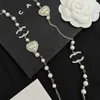 Necklaces Necklaces Women Charm Pearl New Designer Style Womens Birthday Travel Romantic Necklace with Heart Long 240228