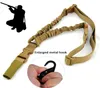 Hela nya Tactical One Single 1 Point Bungee Rifle Gun Sling Airsoft Justerbar längdband med förstorat metallklämma 251A4752265