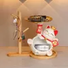 Kinesisk stilingång Foyer Home Decoration, Key Storage Tray, Lucky Cat Creative New House and Decoration