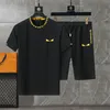 HH Tute da uomo Set da due pezzi Abiti sportivi Lettera Manica corta Abbigliamento sportivo per il tempo libero Abbigliamento da jogger in puro cotone Abbigliamento sportivo casual Tute M-3XL