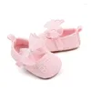 Premiers marcheurs bébé fille noeud papillon Mes fleur princesse chaussures infantile enfant en bas âge petite marche blanc rose extérieur