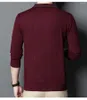 Herrpolos 2024 Solid Color Long Sleeve Sticked Mens Polo Shirts Spring and Autumn Turn-down Collar Business Casual Male Topps 3xl