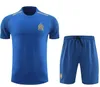 2023 24 Marseilles Trascksuit 축구 유니폼 남자 훈련복 23/24 남자 Olympique de Marseilles Suretement Maillot Foot Short Sleeves 스포츠웨어 세트