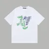 T-shirts pour hommes Polos Col rond brodé et imprimé style polaire vêtements d'été avec street pur coton 255E3