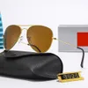 Модные зеркальные солнцезащитные очки в виде лягушки, женские и мужские солнцезащитные очки Rayban, классические солнцезащитные очки Vitage, стеклянные линзы с УФ-защитой