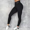 Kvinnor Pants Capris Nya kvinnor Legging For Fitness Shark Yoga Pants Seamless Hip Push Up Tight Sports Gym Clothing Elastic High midje långa byxor