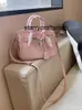 Bolsa de couro genuíno l grande capacidade commuter rosa bolsa portátil para as mulheres 2024 novo popular um ombro crossbody