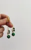 Boucles d'oreilles pendantes en Jade vert pour femmes, bijoux en forme de goutte d'eau, en or 14 carats, de Style ancien chinois, bijoux cadeaux