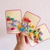 Hårtillbehör 5st/Set Cartoon Animal Bows Pin Bang Side Clip Mini Kawaii Korean Princess Hairpins For Baby Girls Costume