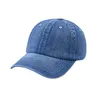 Kulkapslar märke vår denim baseball cap casual tvättad bomull retro snapback unisex 6 paneler mjuka topp sol hattar dropp