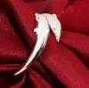 S925 Sterling Silver Plated Crystal Cute Dolphin Ring For Women Ladies Silver Rings Bröllopsfest smycken Justerbar storlek Parti