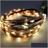 LED -strängar strängar 20m/10 m/5 m USB LED -remsor Fairy Lights String Waterproof Outdoor Light Garland Christmas Home Decoration Festoon We Dhzrk