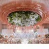 Pannelli di drappeggio del soffitto del tutù bianco Decorazione del baldacchino di nozze Mariage Lungo garza trasparente Drappeggio del soffitto Decorazione della sala cerimonia