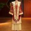 Etnische kleding Honderd plooien Ming-stijl Hanfu 2024 Fluwelen trouwjurk Chinees