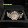 AIMGAL FINE SMYCKE TALERNING Gratis lyx 5A Zirkonarmband Helt diamant Lady Quartz Watch