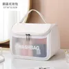 Organizzatore per il trucco da viaggio Borsa per il bagno Borsa per il viso Borsa per il trucco trasparente Borsa per il trucco trasparente con cerniera da donna in PVC 240228