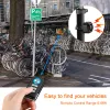 Kit WSDCAM USB Laddningsbart cykellarm Anti Stöld Säkerhetslarm för trådlöst larm Fjärrkontroll Motorcykelcykel Varning Bell