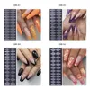 Kunstnagels Private Label 24 Tips Franse 3D UV Gel Nail Art Design Acryl Siliconen Mal Vormen Mini Silicium