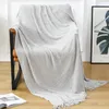 Одеяла 2024, городское синельное вязаное одеяло, однотонное с кисточками, украшение для дома, чехол для дивана, бежевое мягкое покрывало для гостиной, на осень