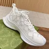 Ontwerper glanzend diamantkristal Dames Casual sportschoenen G In elkaar grijpende kristalontwerp uitgebreide sneakers beroemde designervrouwen Met originele doos