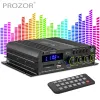 Динамики PROZOR S188 Bluetooth Стерео Hi-Fi усилитель 2.1-канальный усилитель мощности звука Управление басами и высокими частотами Музыкальный плеер Звуковой динамик Усилитель 90 Вт