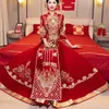 Vêtements ethniques 2024 Robes de mariée traditionnelles chinoises Femmes Oriental Col debout Glands Brodé Tang Costume