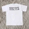 Herrst-shirts Jordanclarksons Matchande tuff Crowd Baby Ape Social Club kortärmad t-shirt J240228