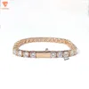 Pass Diamond Tester Miami Hip Hop Bijoux Brillant Hommes 925 Collier en Argent Sterling Vvs Moissanite Chaîne de Tennis