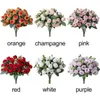 Decorative Flowers Wedding Ornament Party Supplies Artificial Eucalyptus Rose Simulation Plants Leaves Floral Arrangement Lifelike