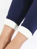 Pantalon femme Capris velours hiver Leggins femme couleur unie pantalon épais