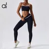 Hot Al Women Bielide Yoga Bra Pasp Sport Bra Elastic Talle Training Yoga Pants Women Activewear Zestaw odzieży aktywnej